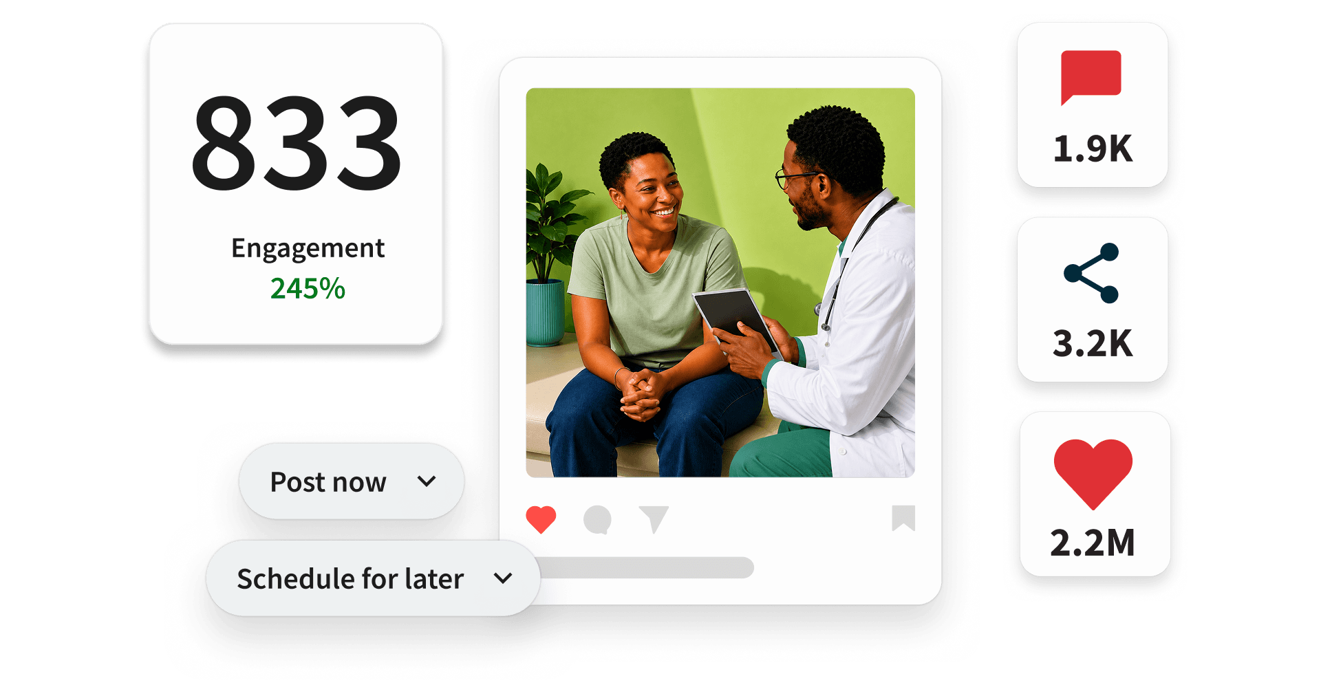 Hootsuite Amplify dashboard with weekly share goals