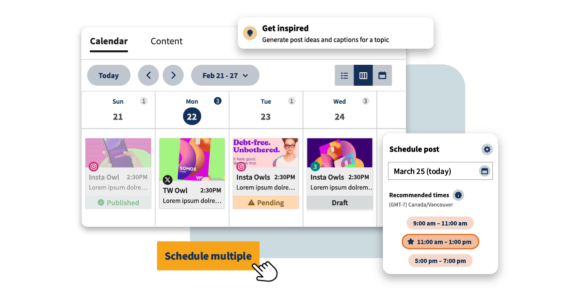 Hootsuite scheduling features