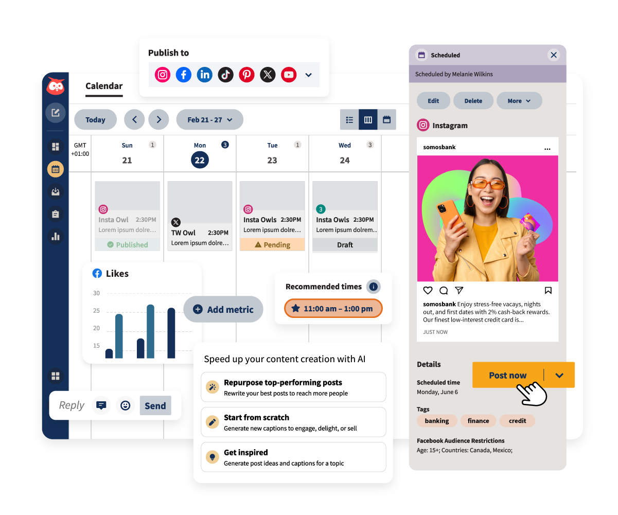 hootsuite product dashboard