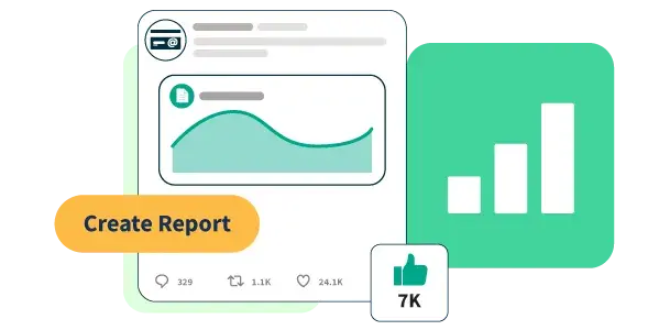 Gráficos e informes de análisis de redes sociales