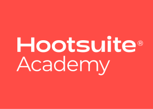 Logotipo vermelho da Hootsuite Academy