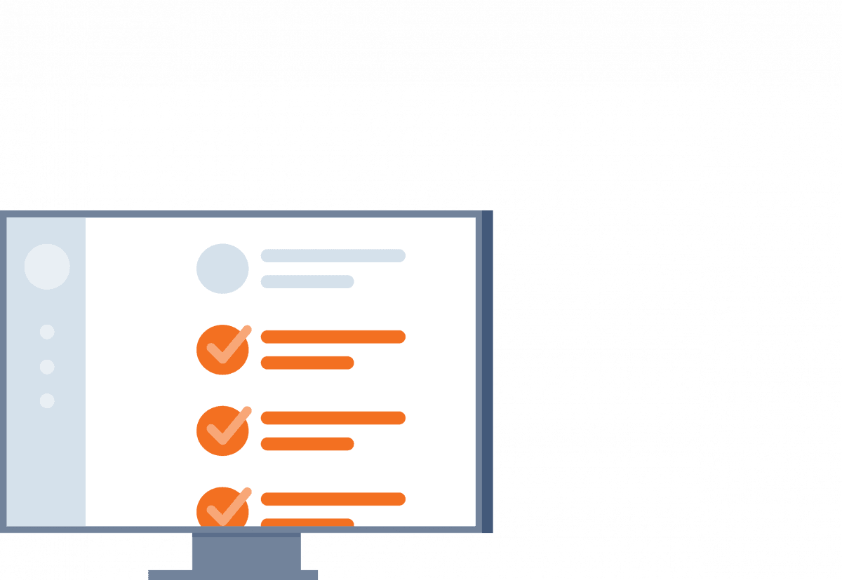 A graphic of a computer monitor