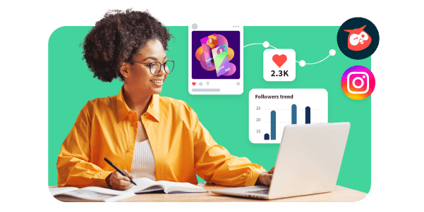 Social media management tool example