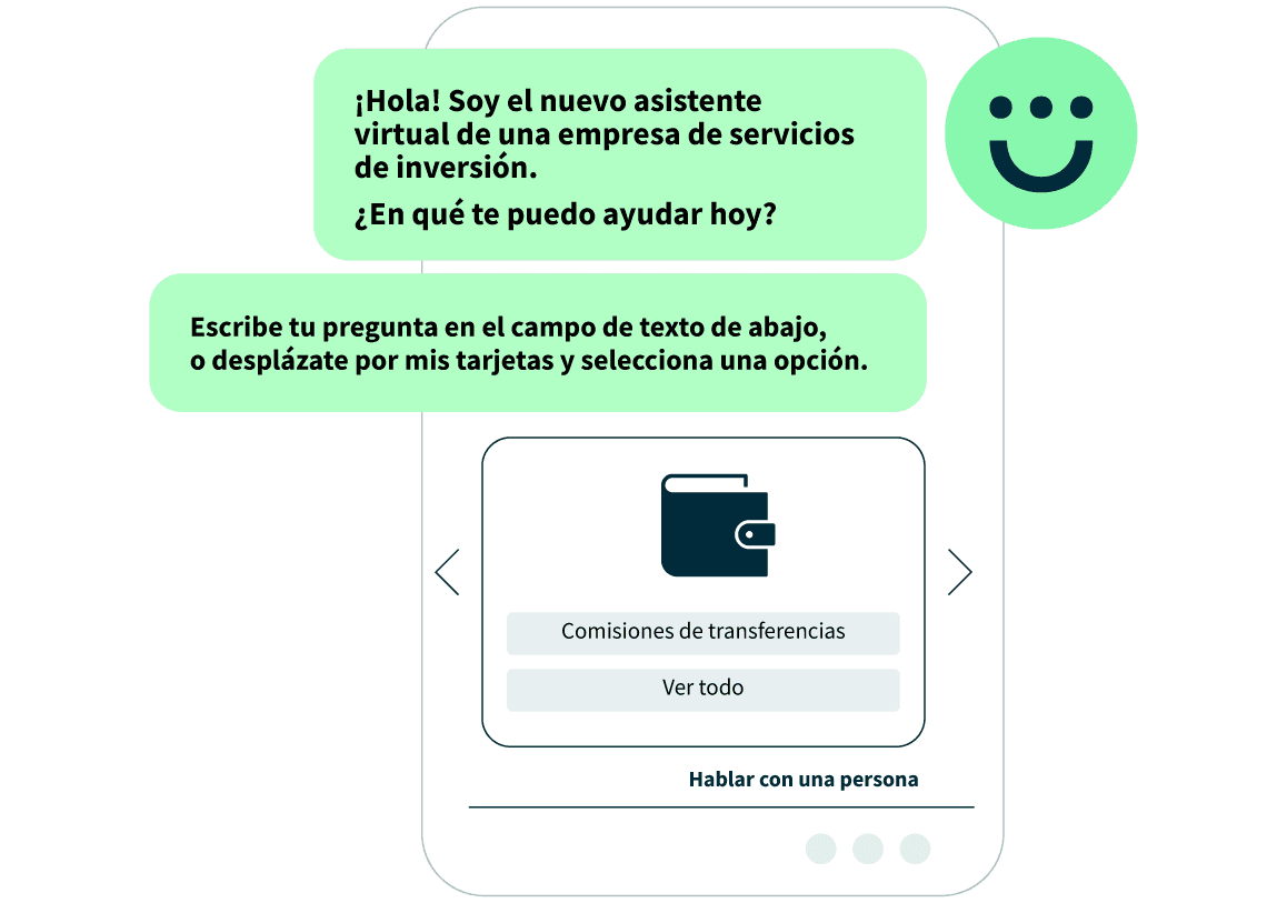 Imagen de producto del panel de control de Hootsuite utilizando la función chatbot