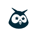 Owly animation gif with star eyes