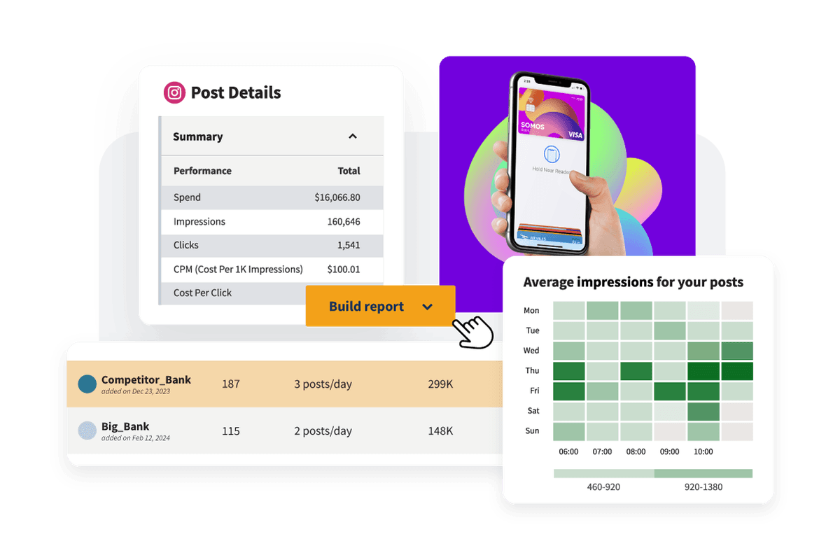 Screenshot showing how easy it is to select certain data with which to generate a report.