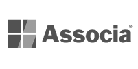Associa logo in black and white