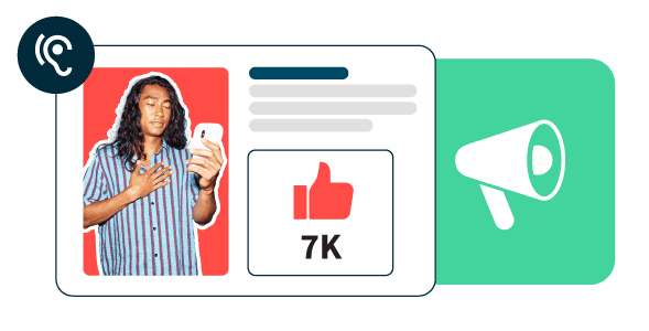 Produit Hootsuite avec un gestionnaire de médias sociaux lisant une chronologie pour s'informer
