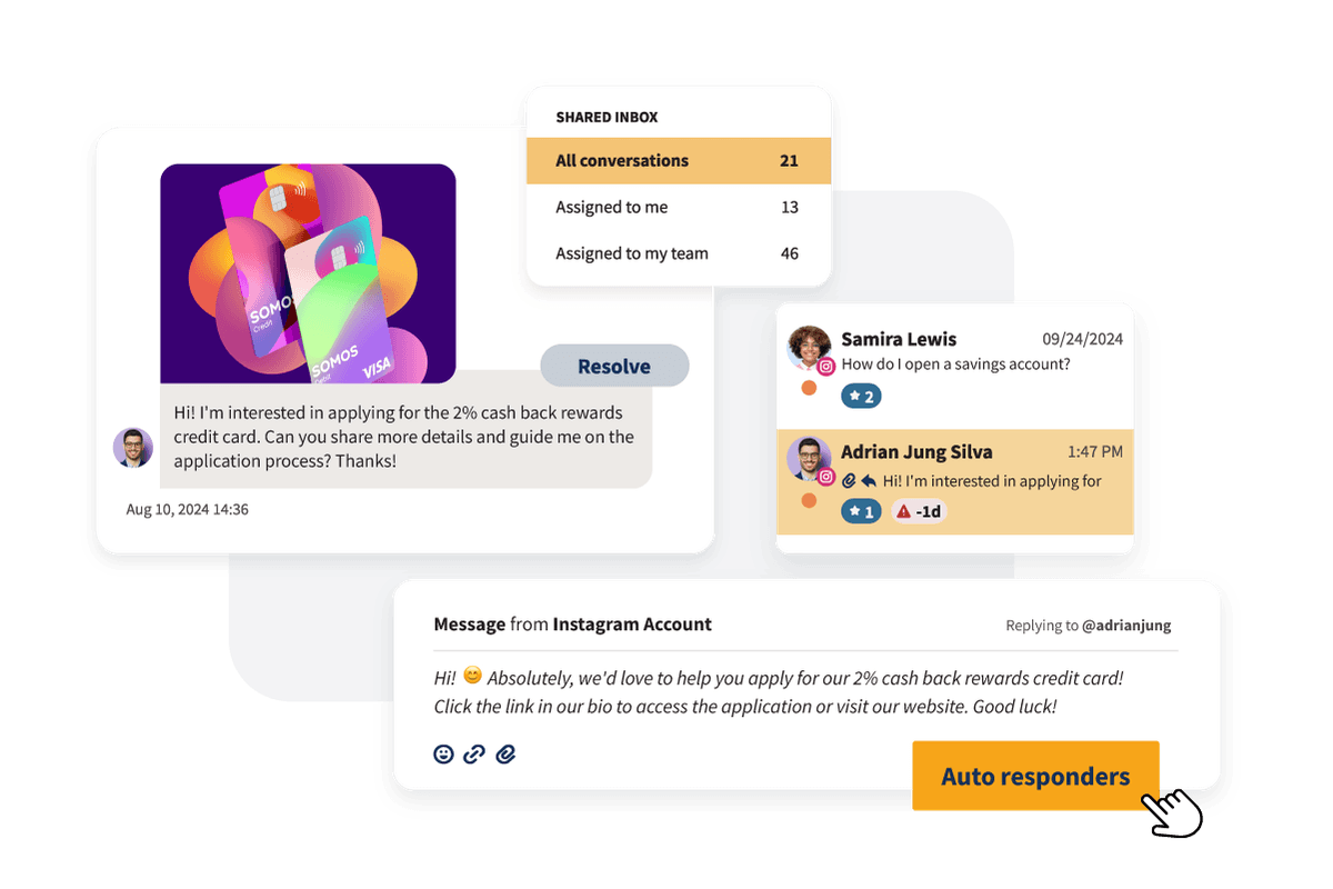 Example of auto responder in use.