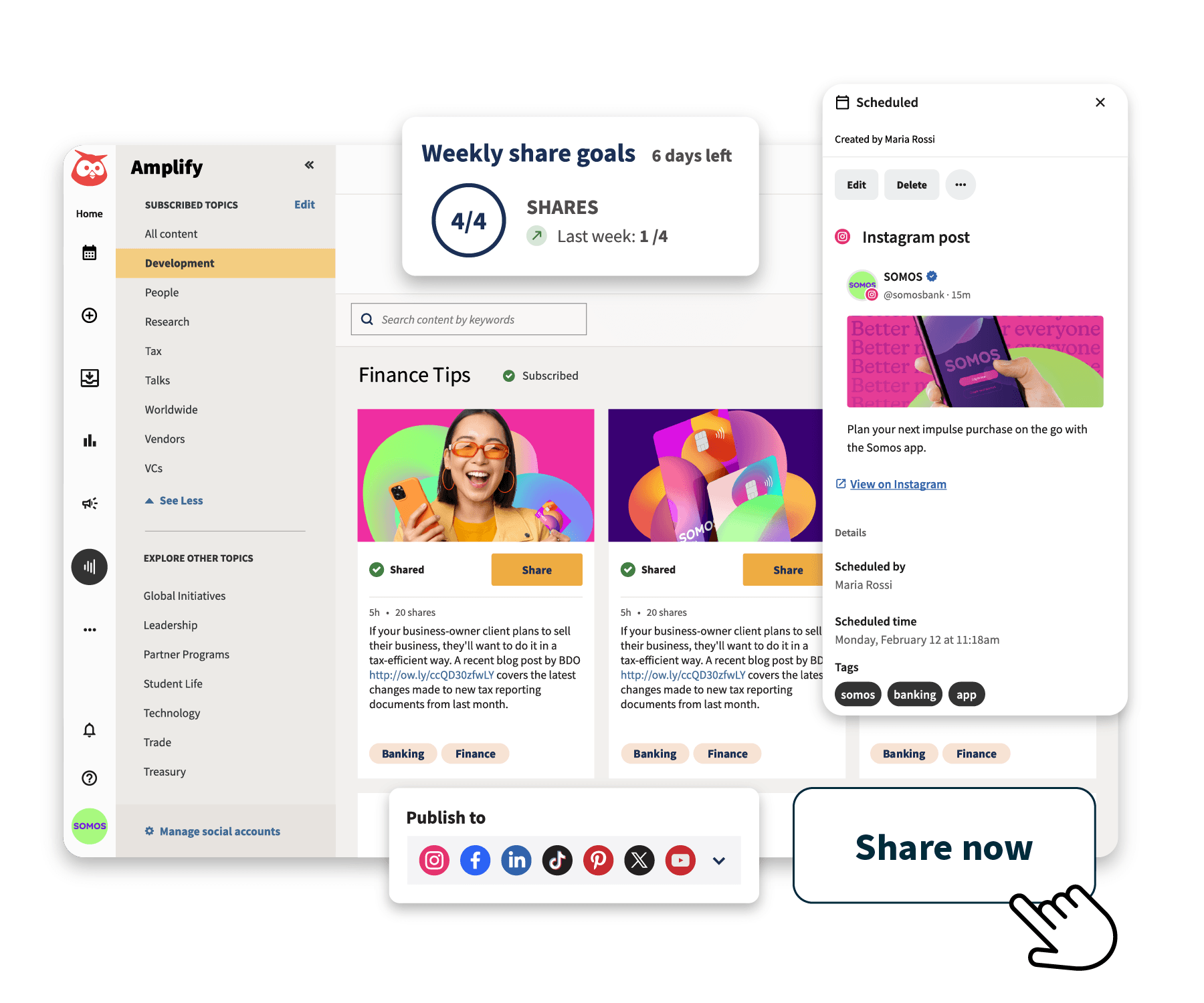 Hootsuite Amplify: Employee Advocacy Platform
