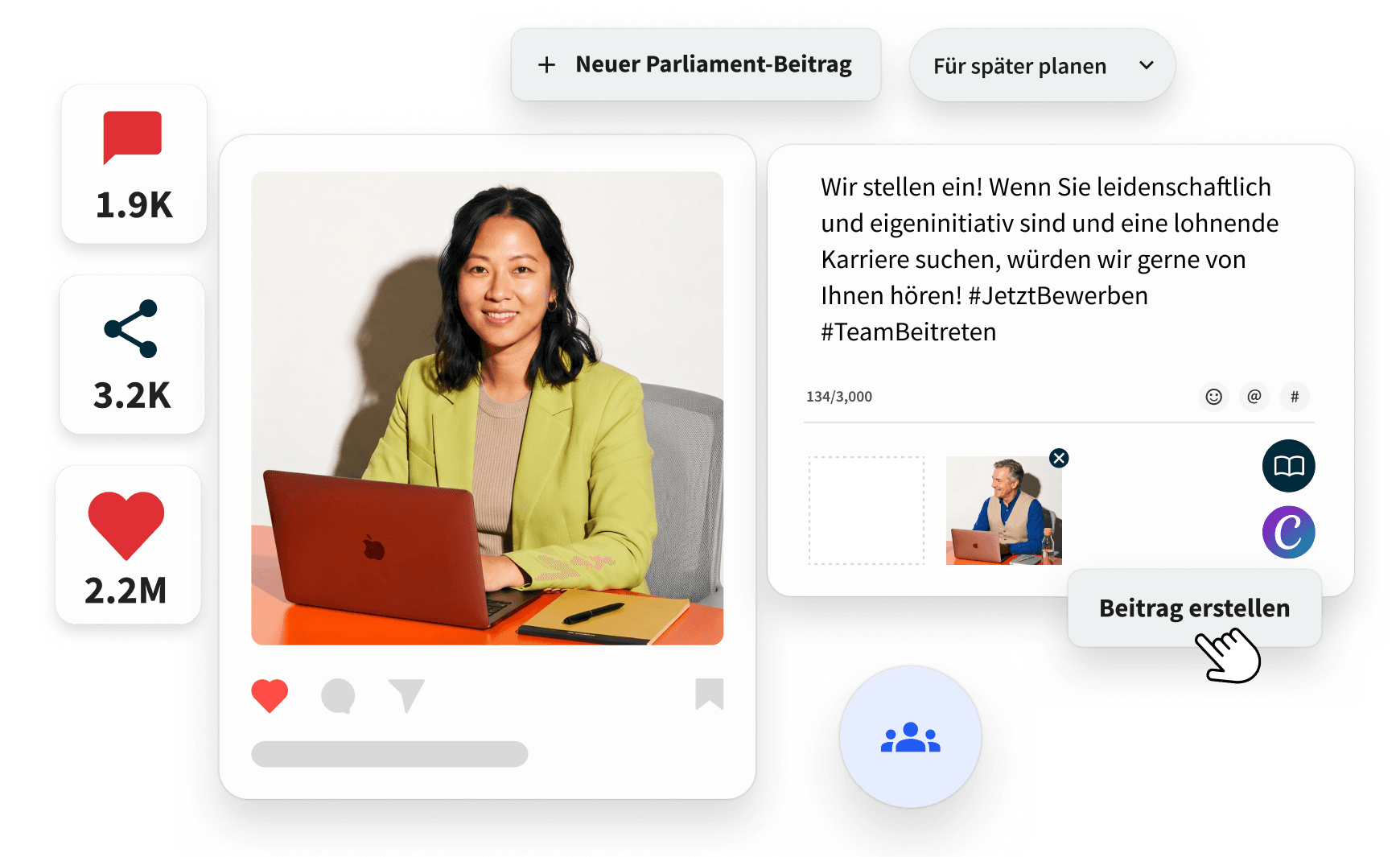 Hootsuite Amplify Finanzbeiträge