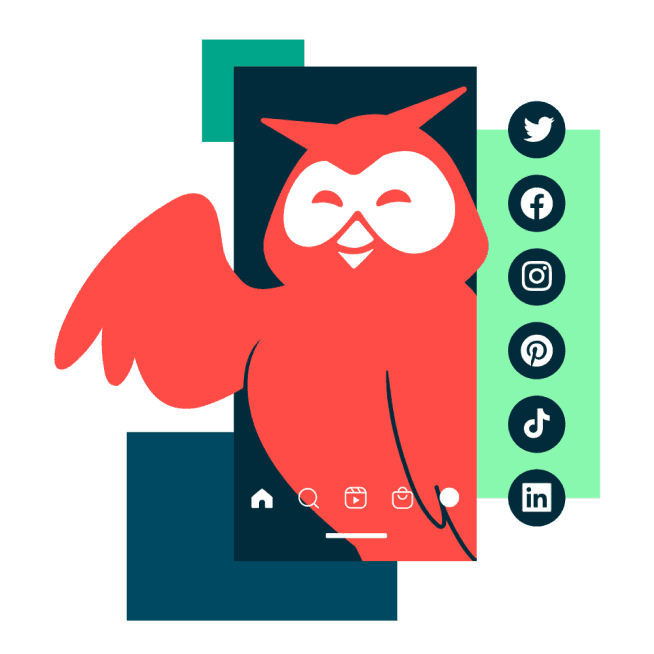 Owly with social integrations