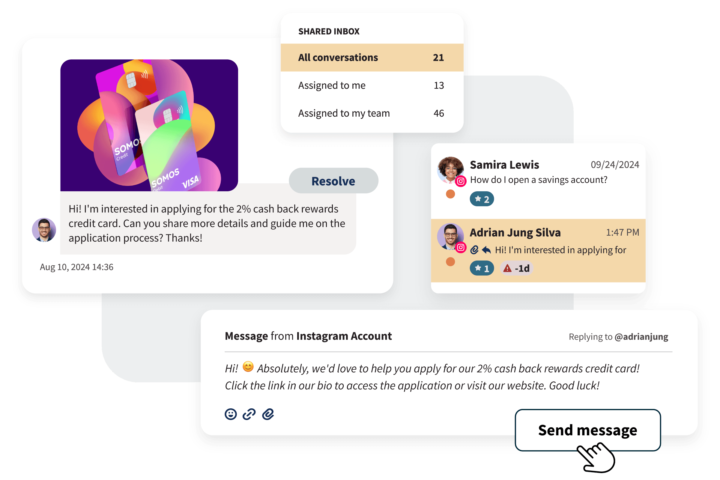 Funciones de Hootsuite para la bandeja de entrada