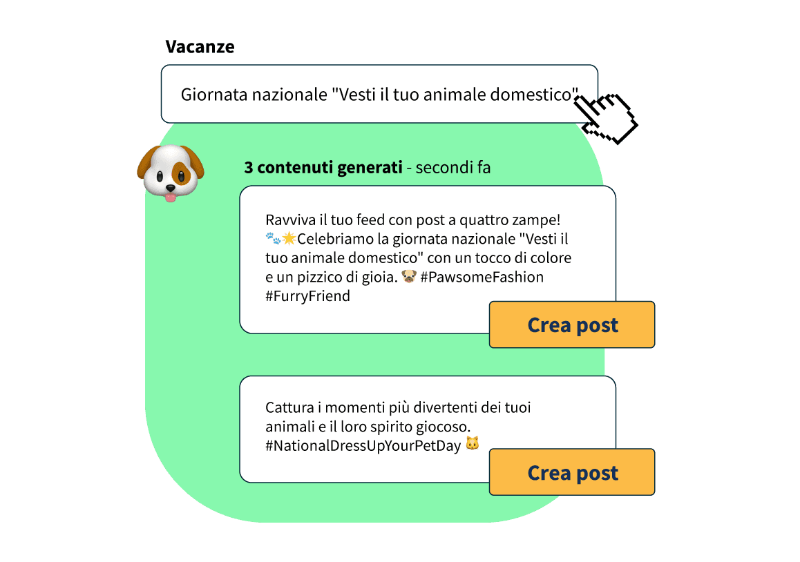 Immagine di prodotto di un calendario dei contenuti con OwlyWriter della dashboard Hootsuite