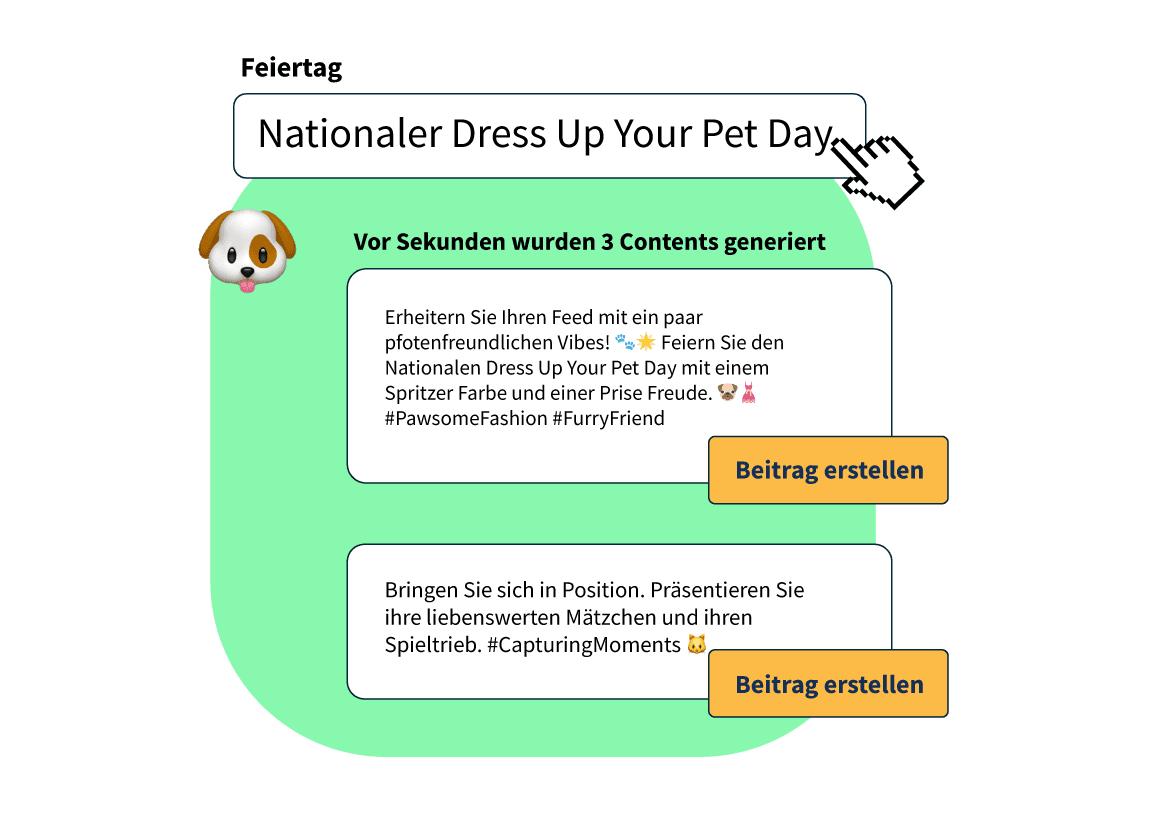 Imagem do produto do painel de controle Hootsuite de um calendário de conteúdo com OwlyWriter