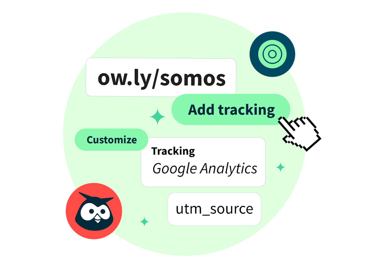 Hinzufügen von utm_source Google Analytics Tracking zum Link „ow.ly/somos“