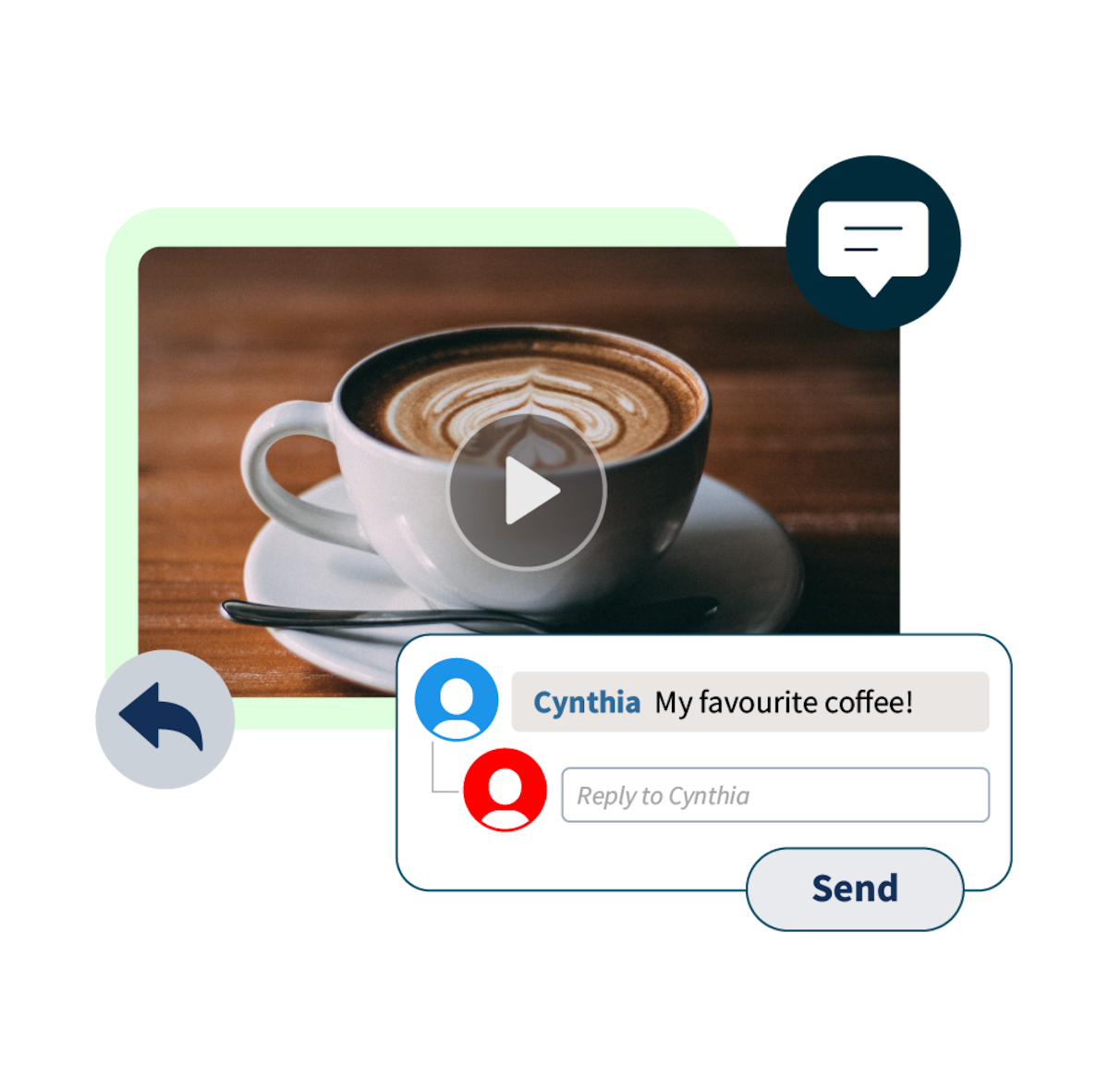 Video-Miniaturbild eines Kaffees mit Kommentar „Mein Lieblingskaffee!“
