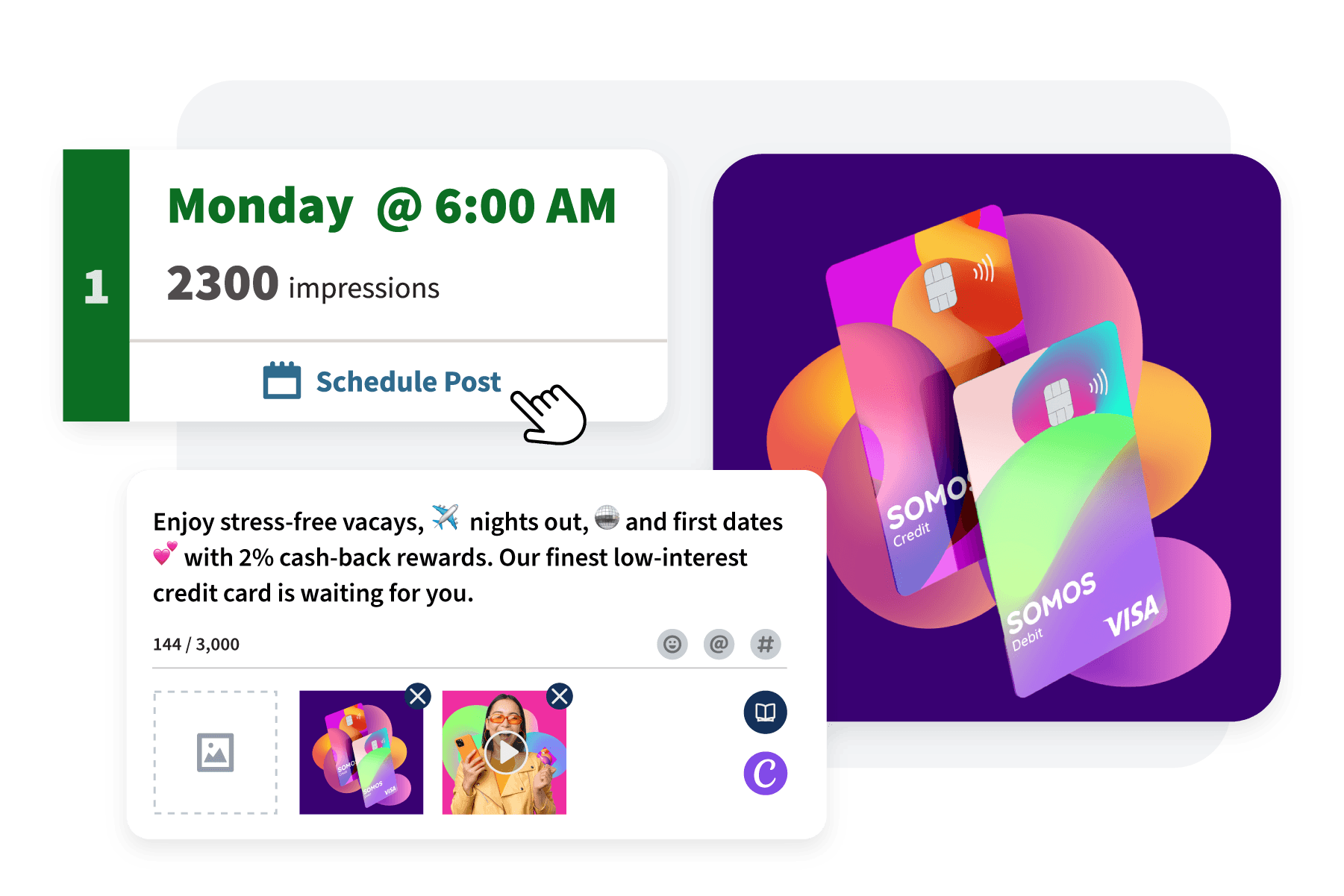 Von Hootsuite empfohlene Veröffentlichungszeit