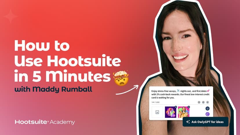 Miniatura do vídeo sobre como usar a Hootsuite em 15 minutos