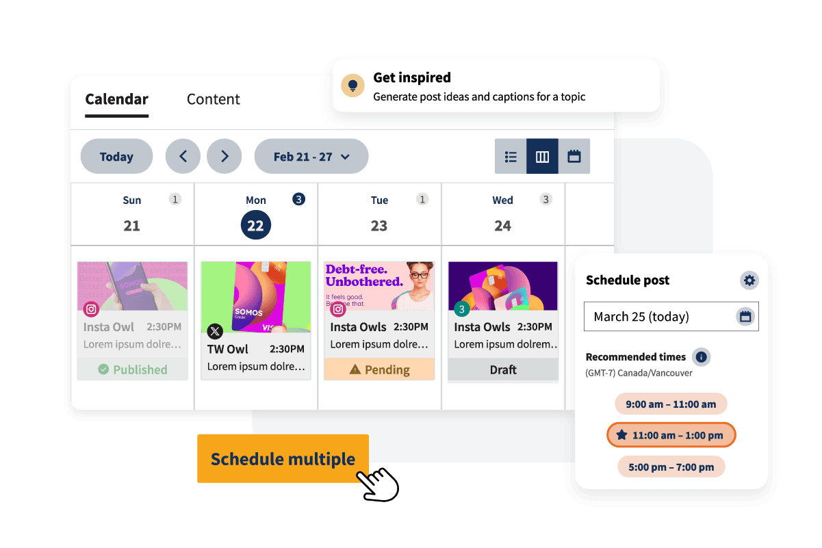 Publicação Hootsuite