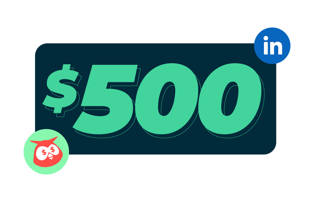 Anúncios da Hootsuite crédito de anúncios de US$ 500