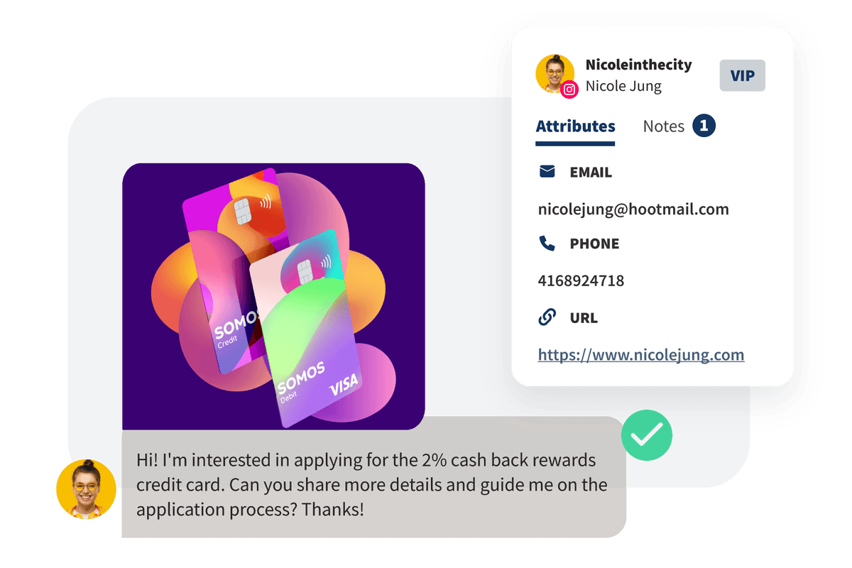 Posteingangsfunktionen von Hootsuite zeigen Kontaktattribute und Notizen an