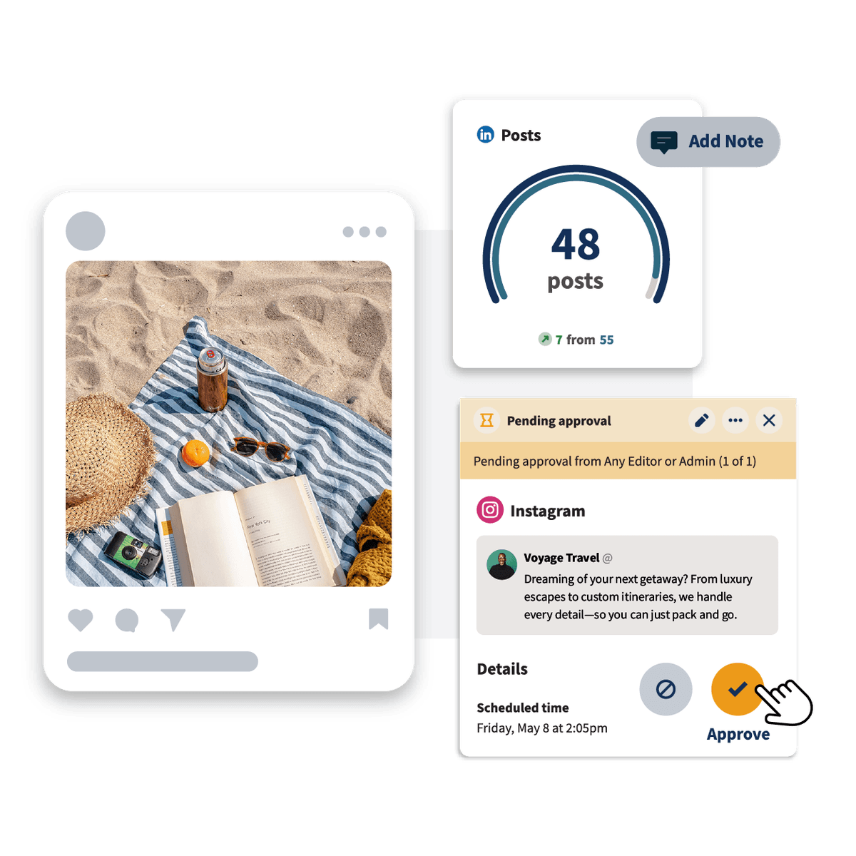 Fluxos de trabalho de aprovação do Hootsuite